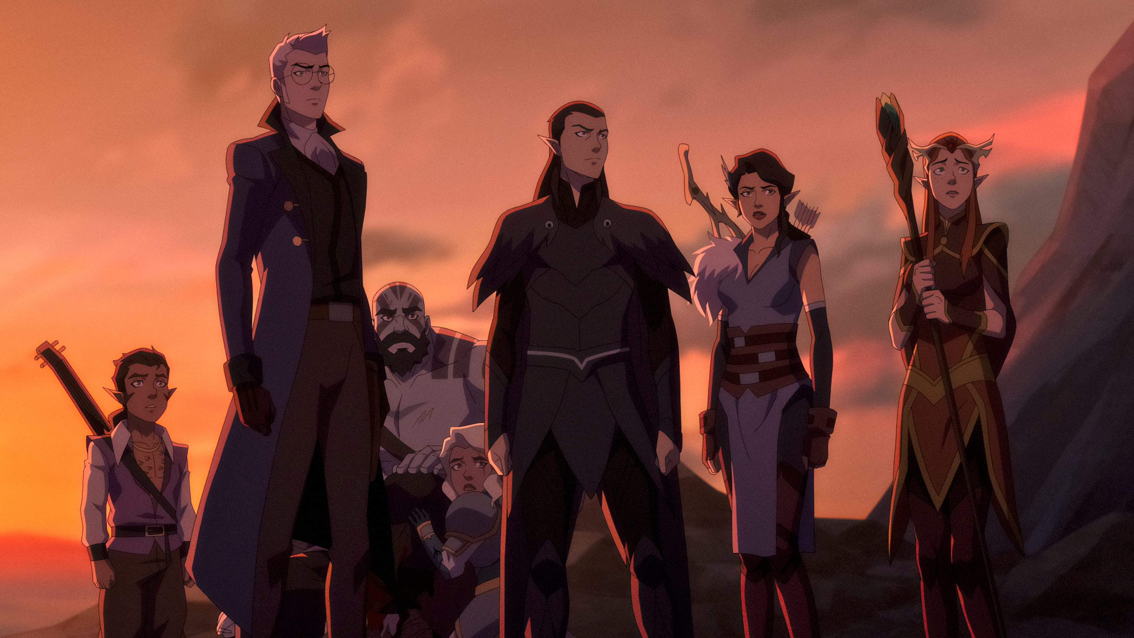 Scanlan, Percy, Grog, Pike, Vax, Vex e Keyleth - Teoria Geek