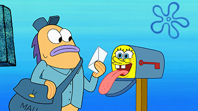 spongebob squarepants snail mail