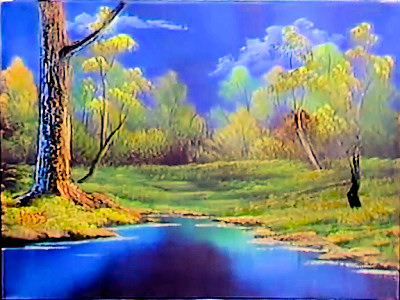 bob ross twilight meadow