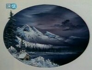 bob ross hidden winter moon