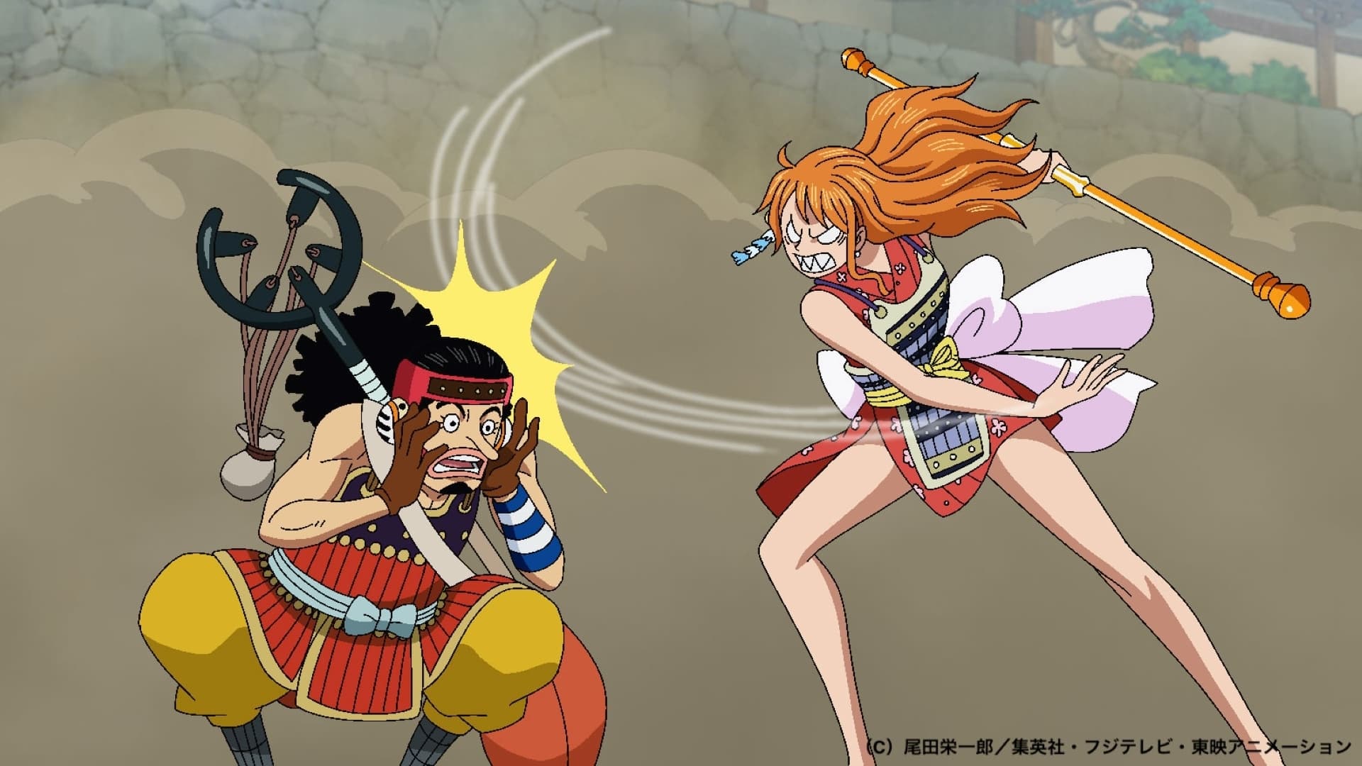 One Piece Two Dragons Face Off! Momonosuke's Determination! (TV