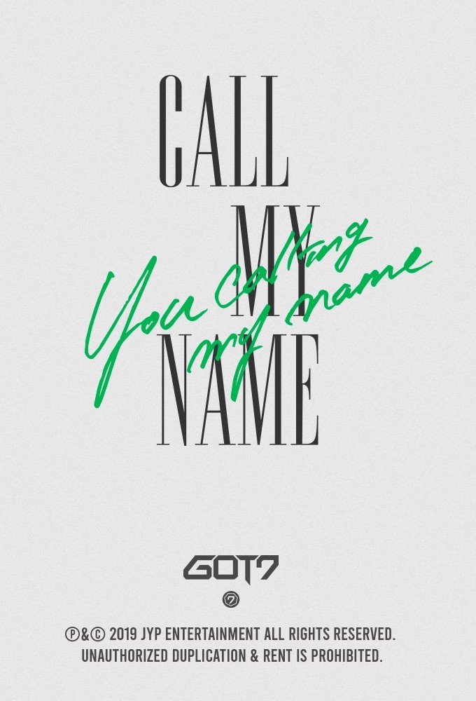 Poster de la serie GOT7 MONOGRAPH 'Call My Name'