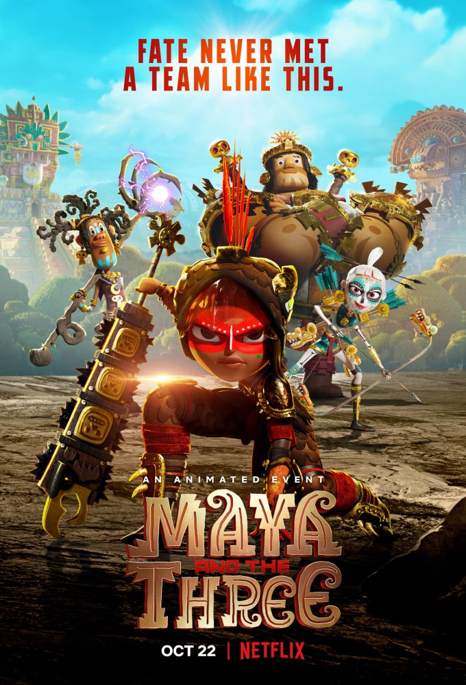 Poster de la serie Maya e os 3 Guerreiros