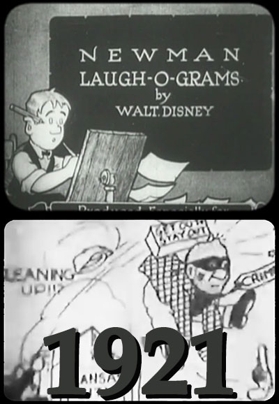Disney, les courts-métrages d'animation saison 1921